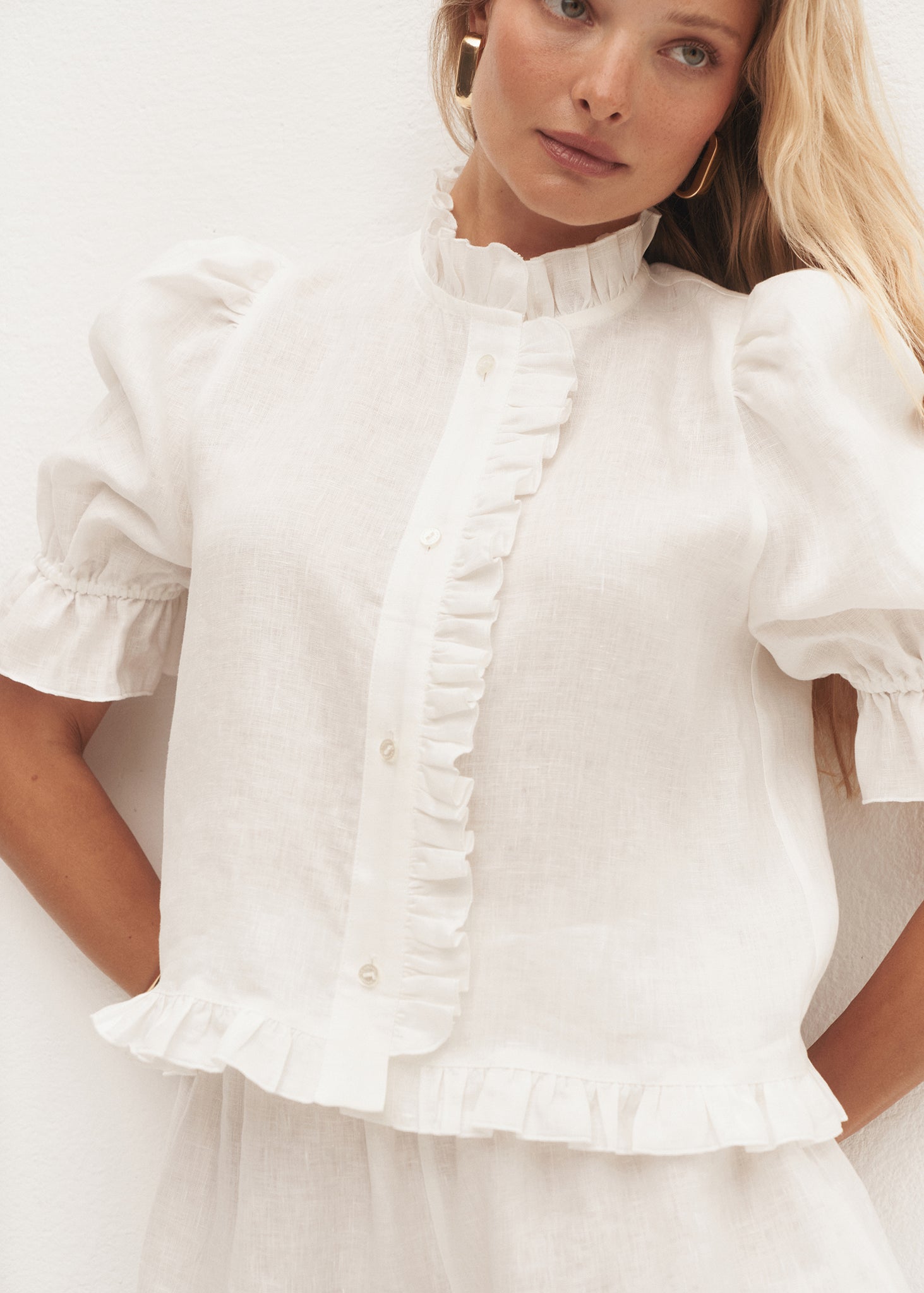 BLUZKA DORTHEA WHITE LECOLLET