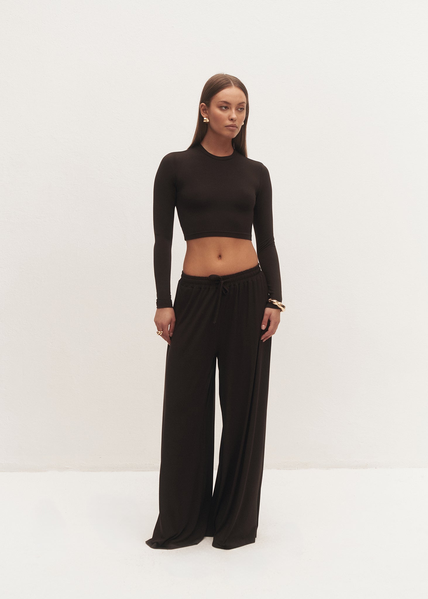LONGSLEEVE DILI BAMBOO DARK CHOCO LECOLLET