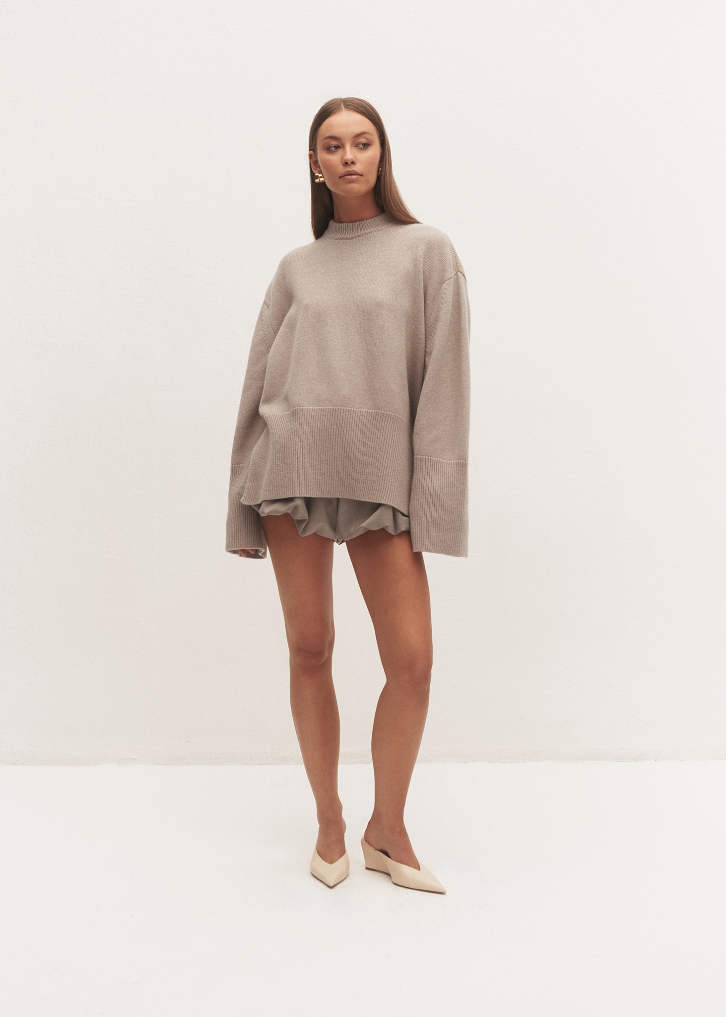 SWETER ELWEN TAUPE LECOLLET