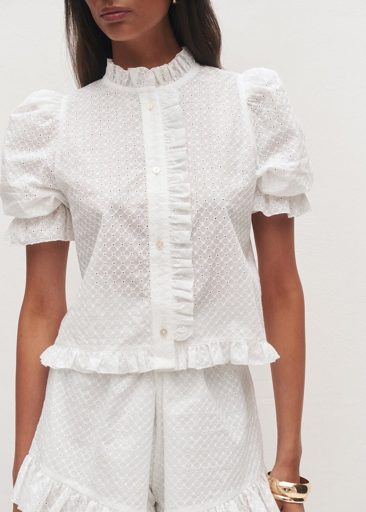BLUZKA DORTHEA AZURE WHITE LECOLLET