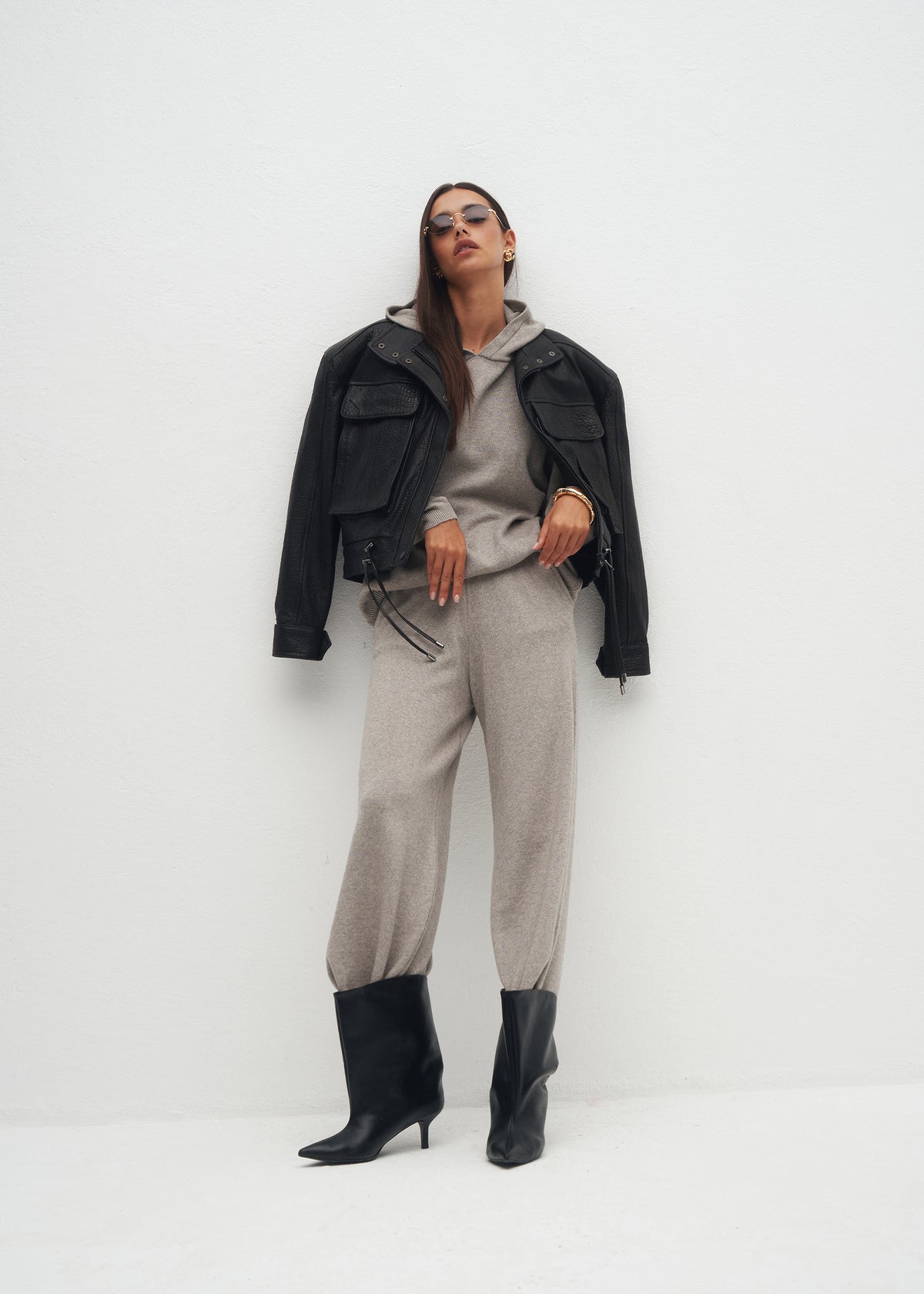 SPODNIE TODI GREY MELANGE
