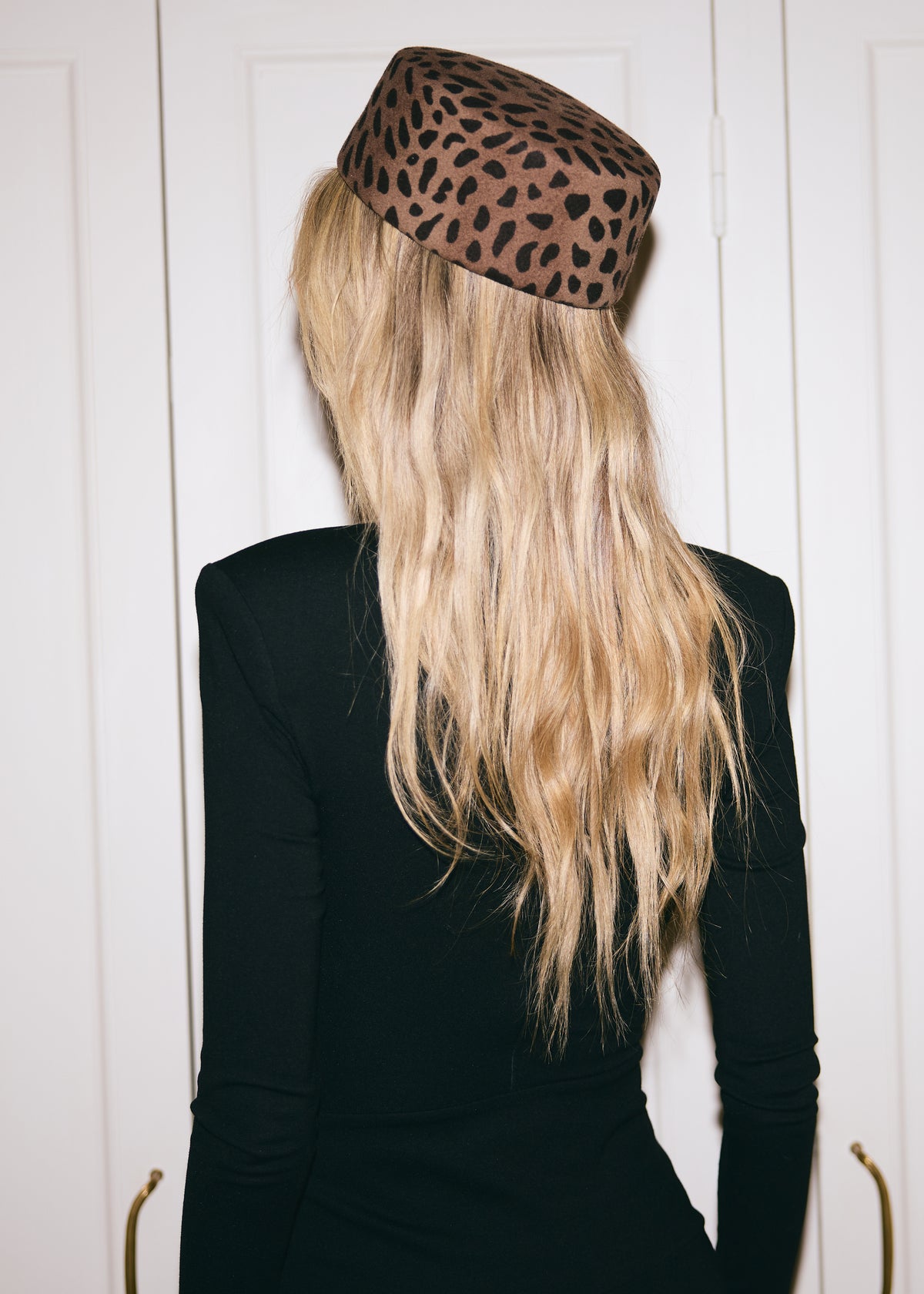 SASHA LEOPARD PILLBOX HAT