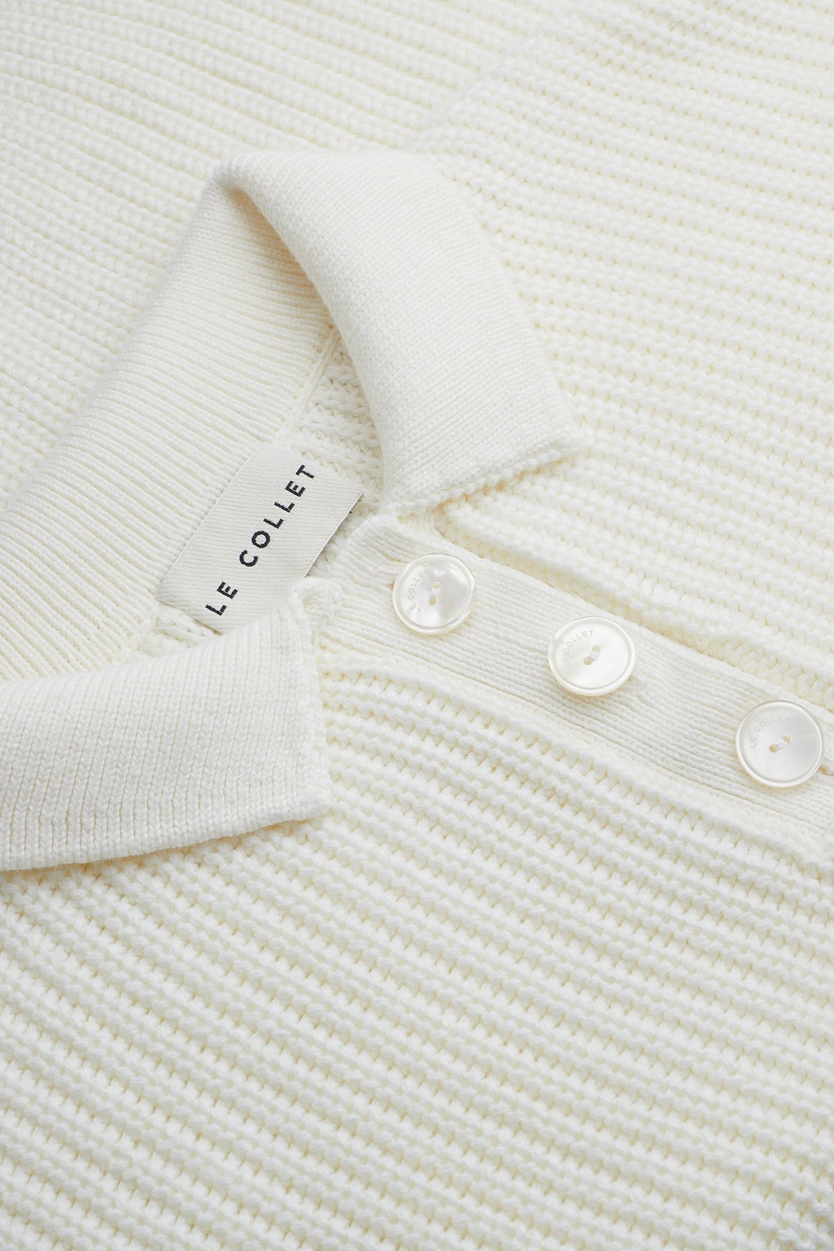 SWETER POLO ZURI ECRU LECOLLET