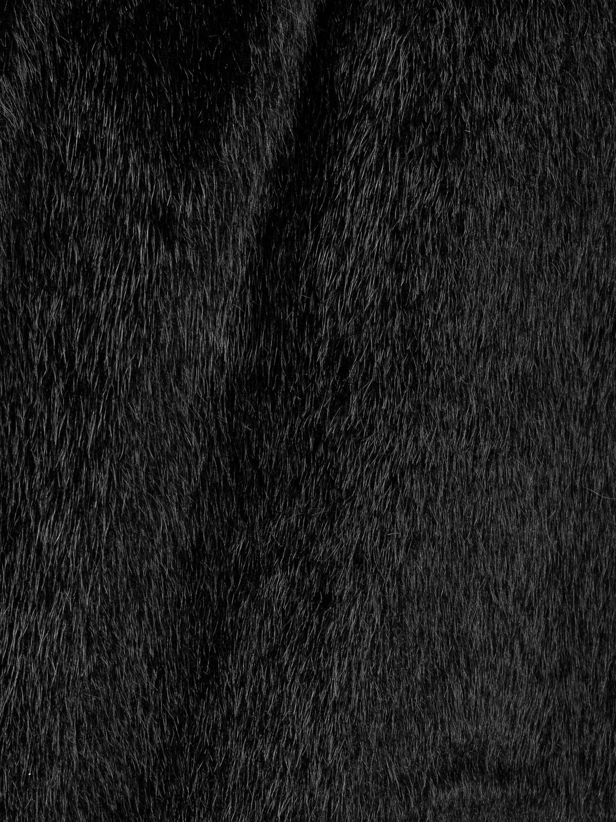 BOLD PONY HAIR BLACK COAT