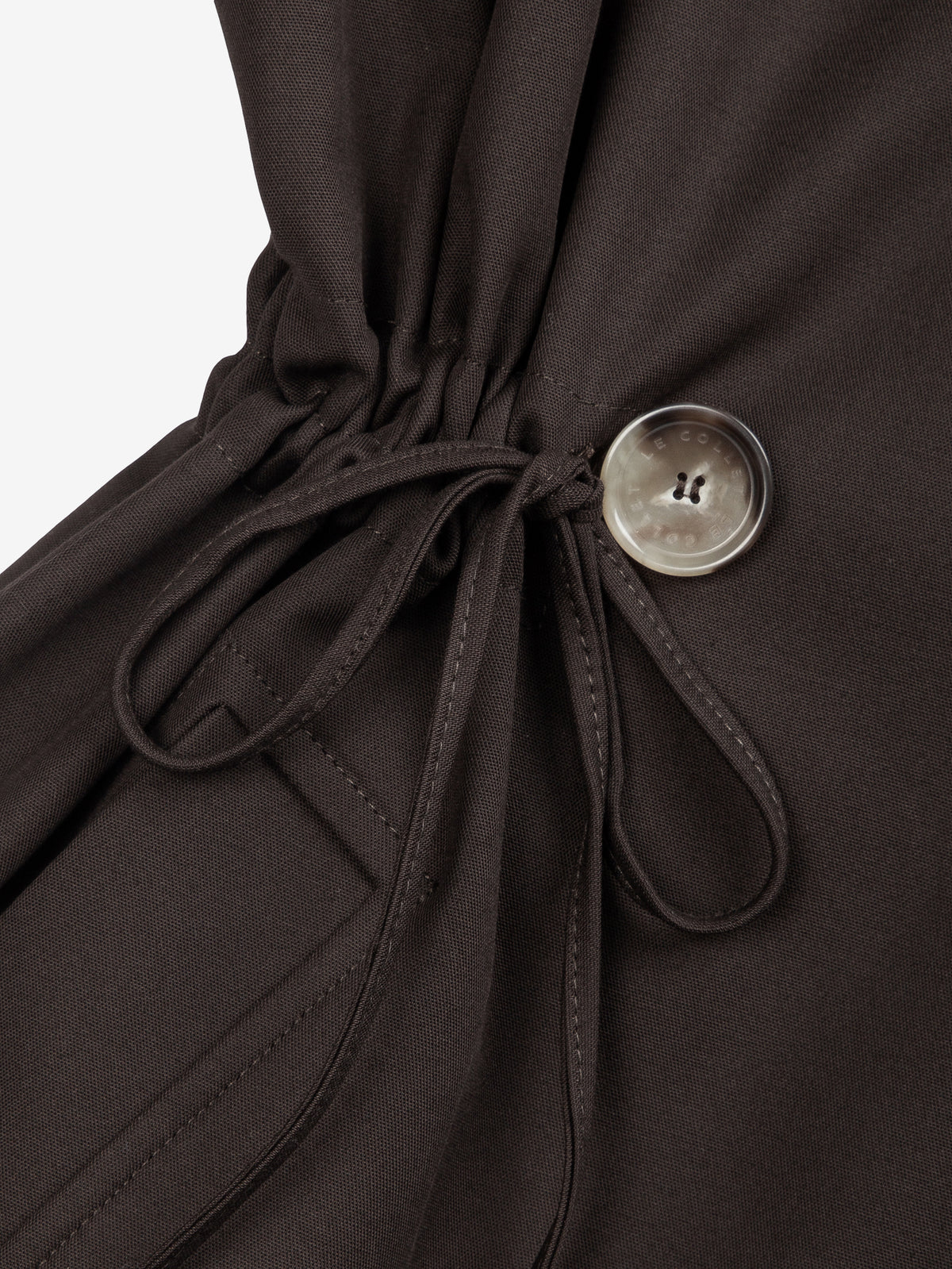 ELISE SHORT BROWN TRENCH