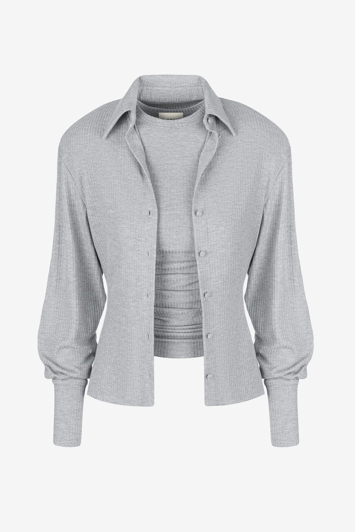 EVEA RIBBED GREY SET
