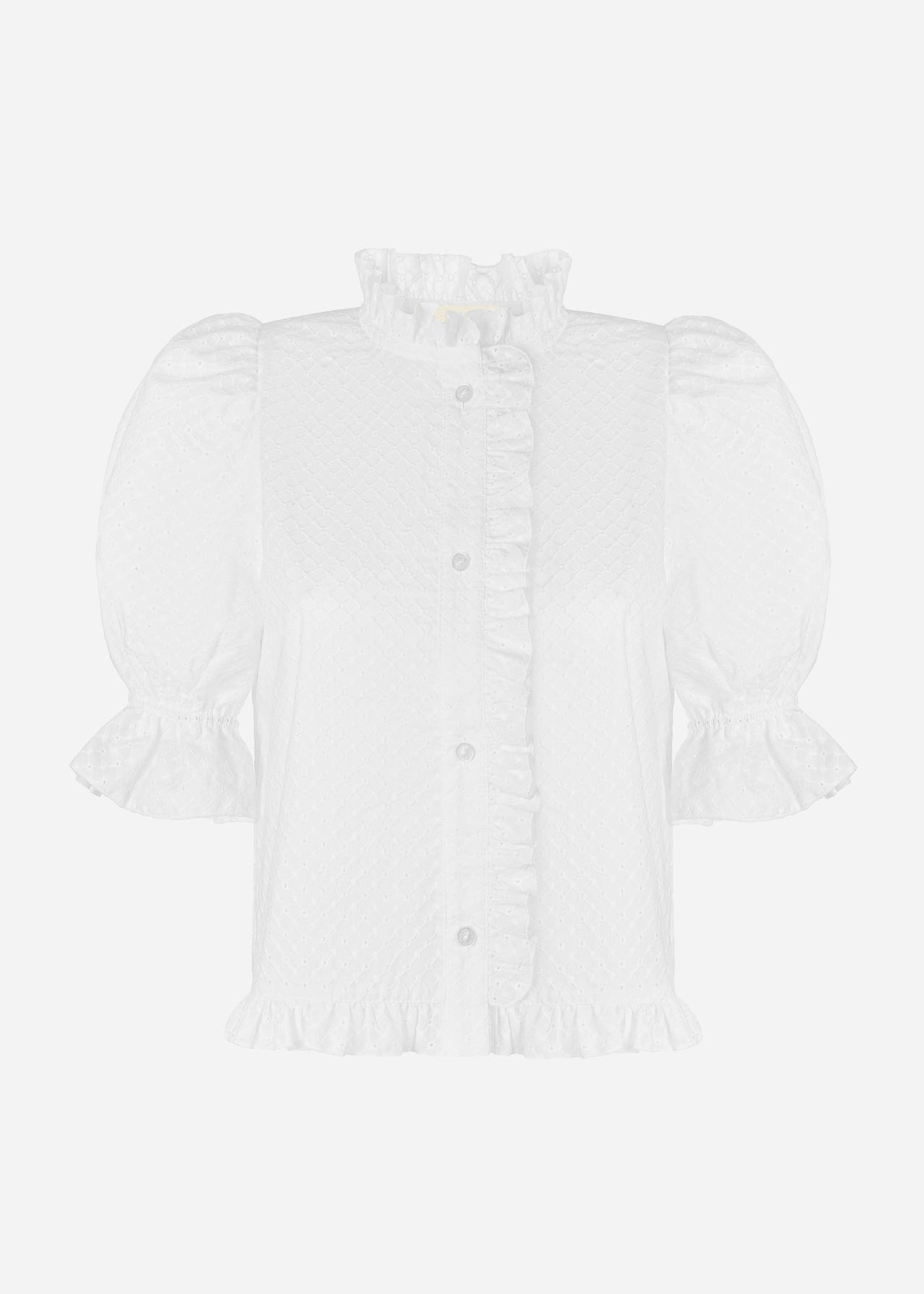 BLUZKA DORTHEA AZURE WHITE LECOLLET