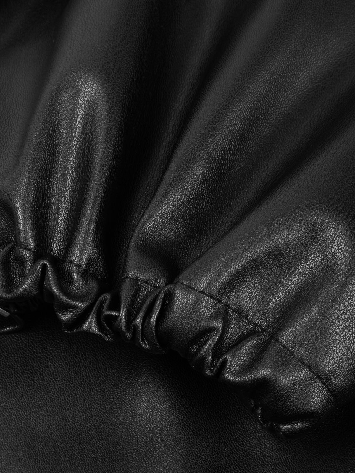 SPODNIE RONI FAUX LEATHER BLACK