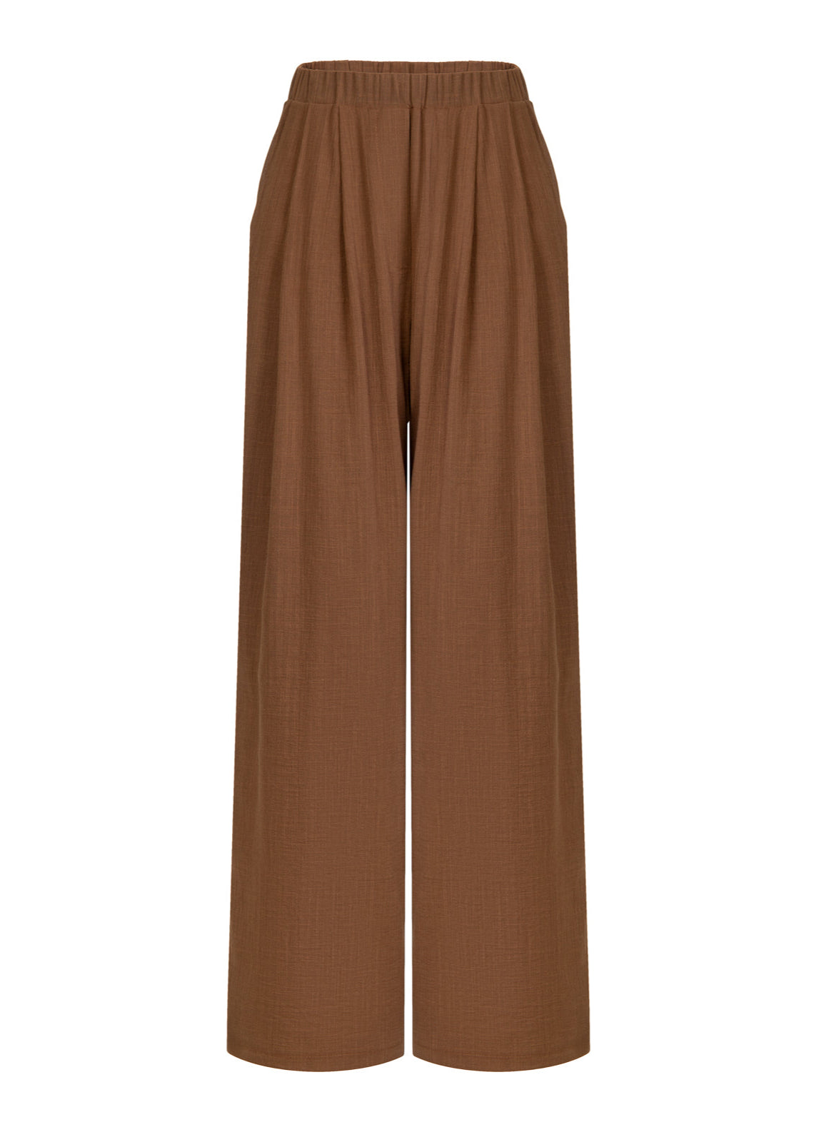 DAVIS ELASTIC BROWN PANTS