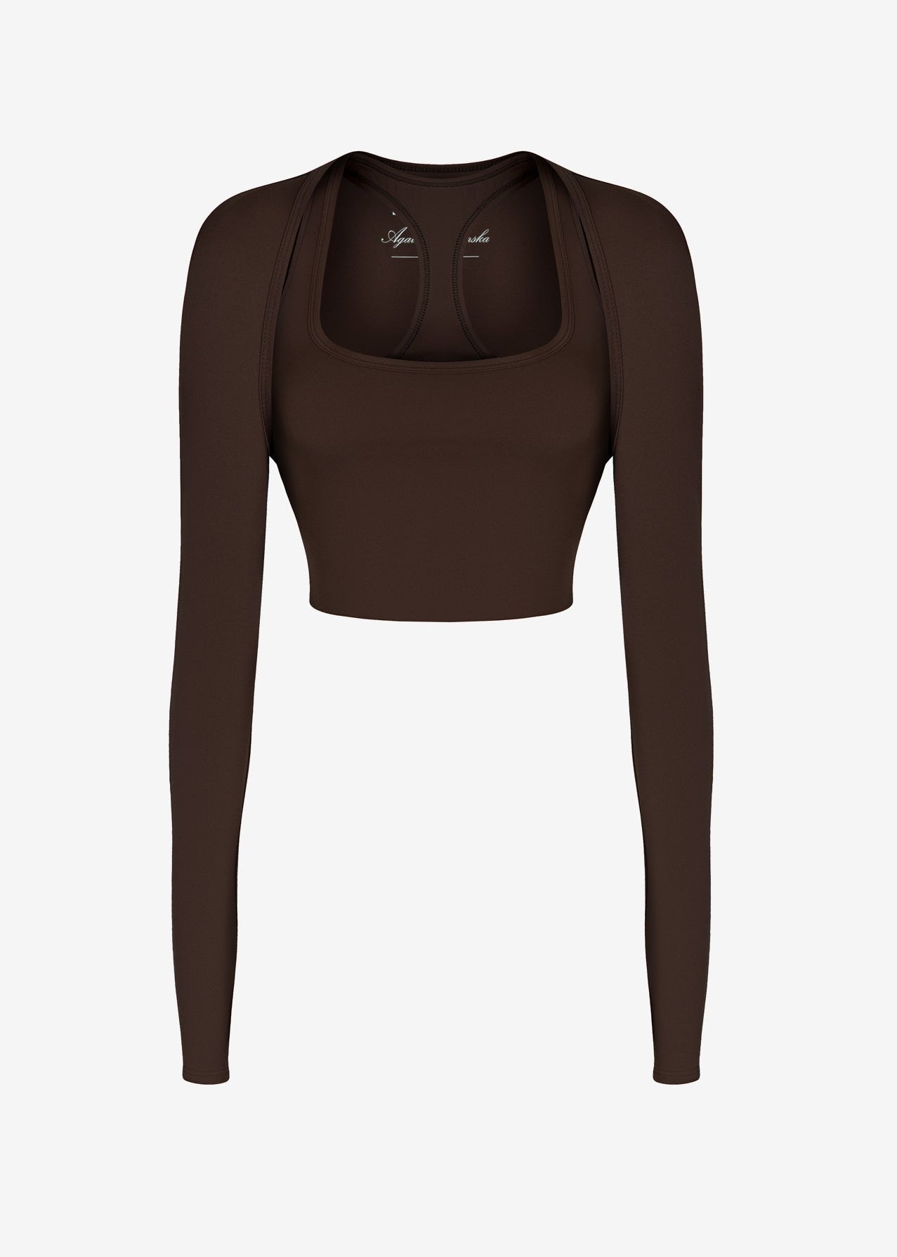 FLOW BROWN LONGSLEEVE SPORTS TOP
