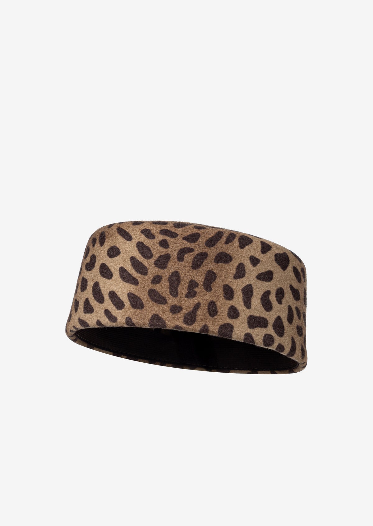 SASHA LEOPARD PILLBOX HAT